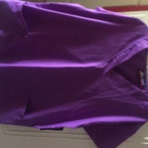 electric purple scrub top. NWT